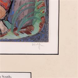 Edward Harris Wolfe (South African 1897-1982): 'Song of Songs', set of twelve limited edition lithographs on silvered paper each signed and numbered 228/250 in pencil, 36cm x 26cm, in matching frames (12)