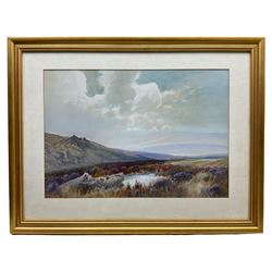 Frederick John Widgery (British 1861-1942): Moorland Scene, watercolour signed 36cm x 52cm