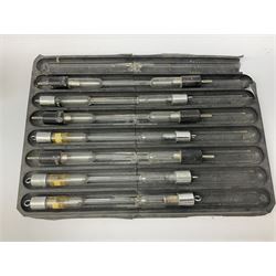 Quantity of laboratory and physics glassware including 'Guinea and Feather' equipment; boxed Latent Heat apparatus; Maltese Cross tube; atmospheric air pressure indicator flask; electroscope discharge tubes etc