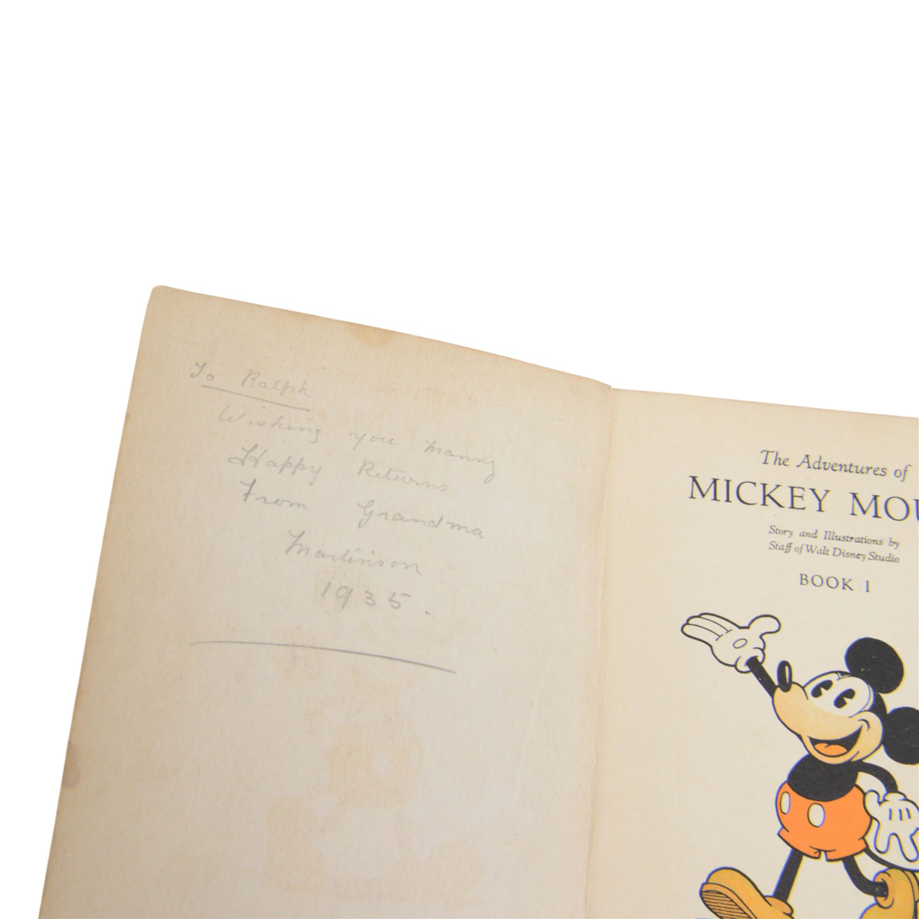 1930s Walt Disney 'The Adventures of Mickey Mouse Book 1', pub. David Mackay Company Washington 