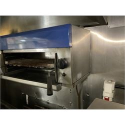 Blue Seal commercial stainless steel grill, gas- LOT SUBJECT TO VAT ON THE HAMMER PRICE - To be collected by appointment from The Ambassador Hotel, 36-38 Esplanade, Scarborough YO11 2AY. ALL GOODS MUST BE REMOVED BY WEDNESDAY 15TH JUNE.