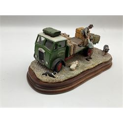 Border Fine Arts 'Afternoon Deliveries' limited edition figure group, model No. B1022 by Ray Ayres, 470/500, with impressed marks, upon wood base, with certificate