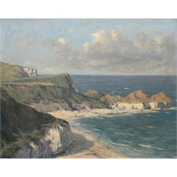 Walter Goodin (British 1907-1992): Thornwick Bay Flamborough, oil on board signed 39cm x 49cm