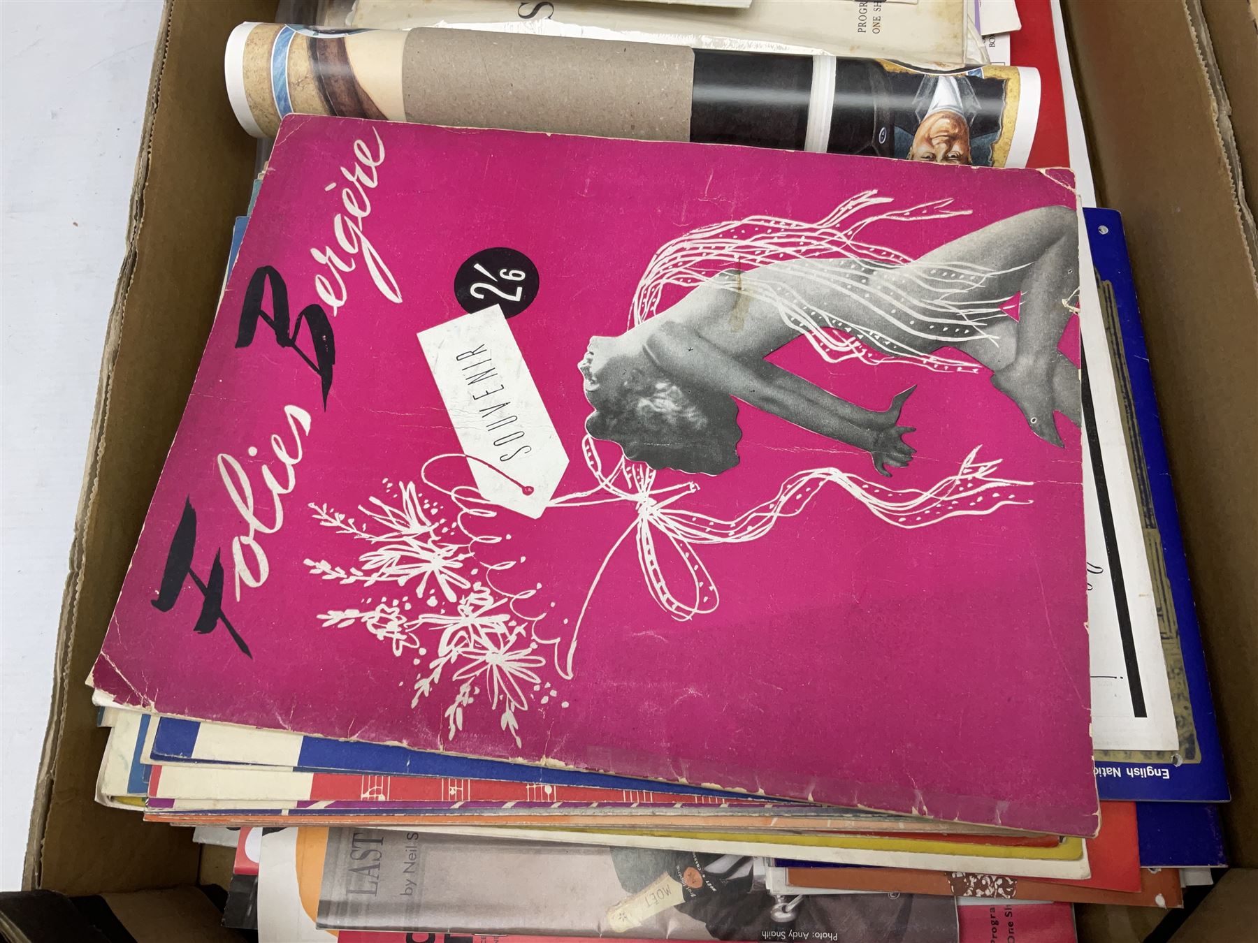 Miscellaneous ephemera including large quantity of theatre programmes c1936-2000s, some bearing signatures; 1930s/40s sheet music; film magazines including Screenland 1928, Theatre Arts 1950s, Film Review 1980s/90s etc