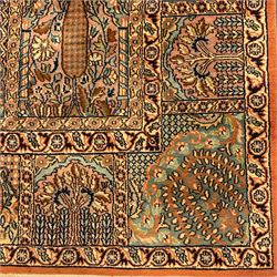 Persian Qom silk garden panel rug or 