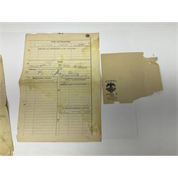 WW2 German Luftwaffe Service Record Folder and Book