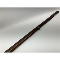 19th century continental flintlock musket for restoration or display, the studded walnut full stock with brass mounts, lock stamped with bumble bee logo possibly for Dresse-Laloux & Cie Liege, under barrel ramrod and one sling swivel, proof marks visible, L166.5cm