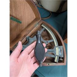19th century Imray & Son lacquered brass sextant with ivory scale, contained within a mahogany case, inscribed Imray & Son 89 & 102 Minories
This item has been registered for sale under Section 10 of the APHA Ivory Act