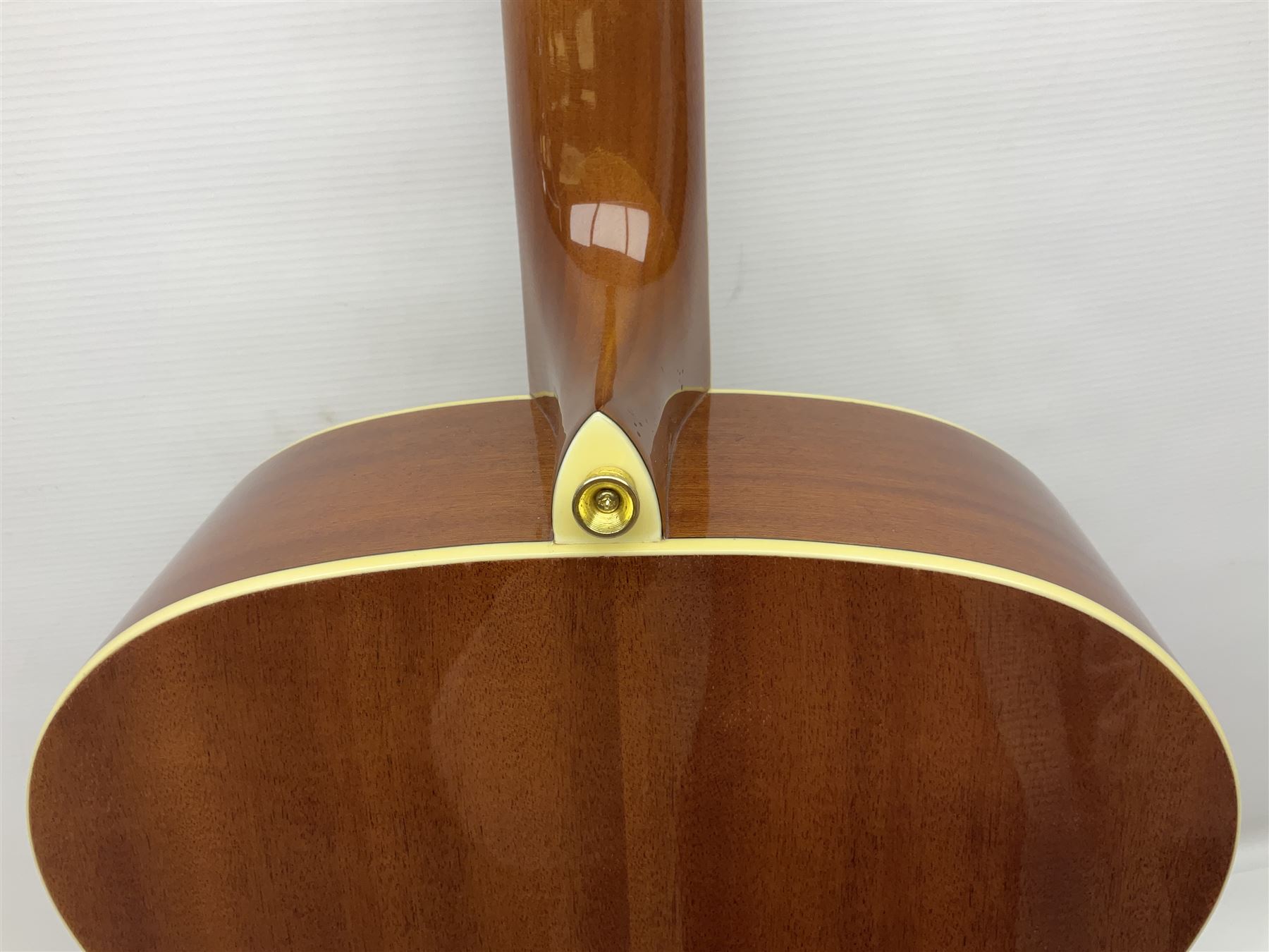 Woodstock model no.WHW41J203 acoustic guitar with mahogany back and sides and spruce top, serial no.2835 L102.5cm; in soft carrying case