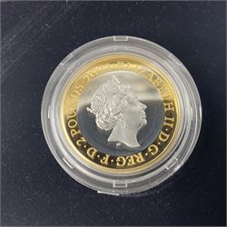 The Royal Mint United Kingdom 2021 'The 50th Anniversary of Decimal Day' silver proof piedfort fifty pence coin and 2022 'Celebrating the Life and Legacy of Dame Vera Lynn' silver proof two pound coin, both cased with certificates 
