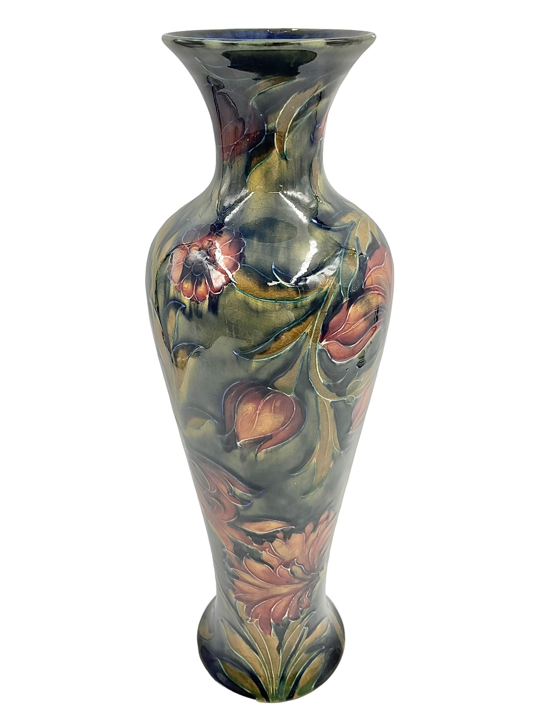 Early 20th century Moorcroft vase, in Spanish pattern, with impressed ...