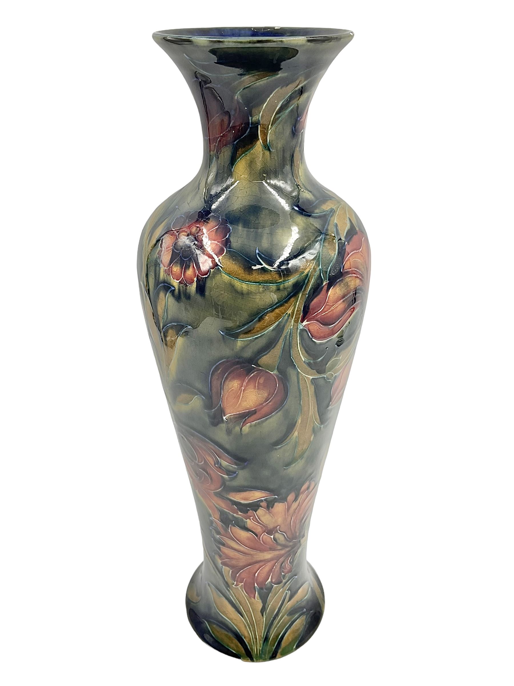 Early 20th century Moorcroft vase, in Spanish pattern, with impressed