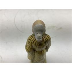 20th century Chinese Famille Rose figure of Shou Lao, H10cm