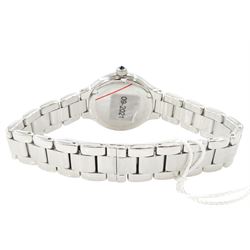 Frederique Constant Classics Delight ladies stainless steel quartz wristwatch, Ref. FC-200WHD1ER36B, silvered / white dial with Roman and diamond dot hour markers, boxed with papers