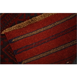  Meshwani red and blue ground runner rug, 245cm x 60cm  