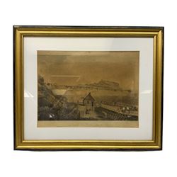 P Webber (British 20th century): Lake Landscape, pastel signed and dated '89 together with a collection of prints including photographic print of Ullswater and mirror max 68cm x 48cm (10)