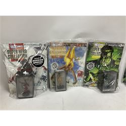 Eaglemoss DC Comics Super Hero Collection - sixteen magazines with models each as issued in unopened plastic bags (16)