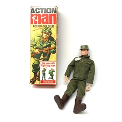 Action Man figure with uniform, cap, boots and identity tag, boxed