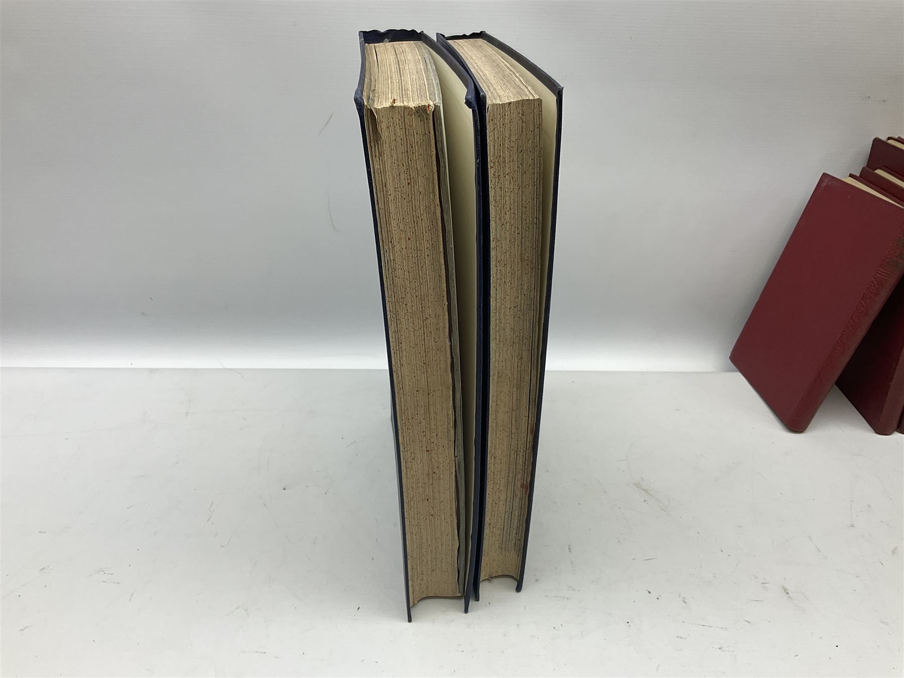 Military related books including two bound volumes of Phoenix Magazine Feb.1945 - Feb.1946; Knight W.S.M.: The History of the Great European War. Ten volumes; folding road map of India; The War in Pictures. Six volumes etc