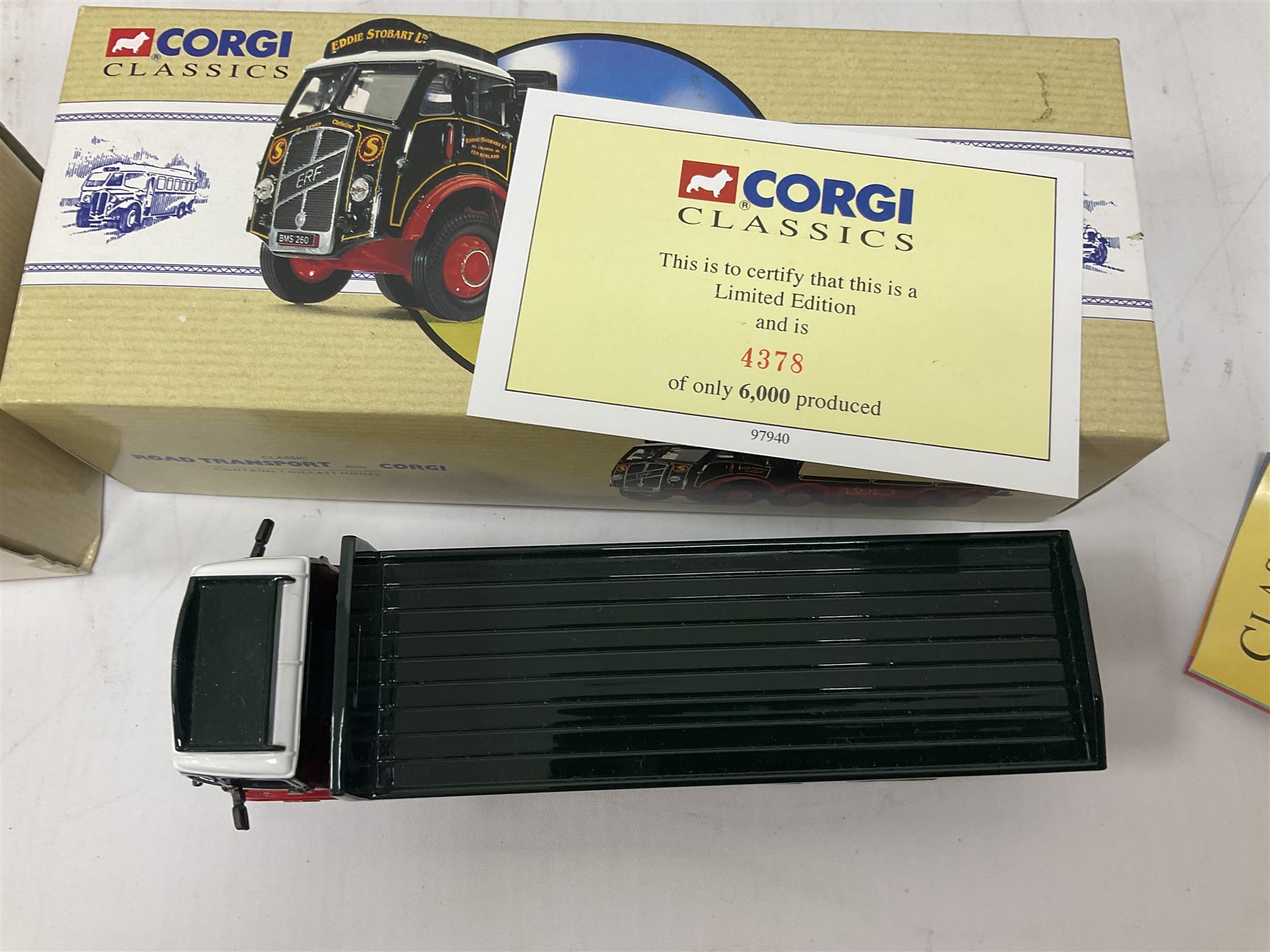 Corgi Eddie Stobart - eighteen promotional and advertising models including heavy haulage vehicles, coach, figures etc; and five others by Saico, Lledo and Atlas Editions; all boxed (23)