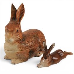 Royal Doulton Rabbit HN3593, Michel Caugant pottery tureen in the form of the rabbit
