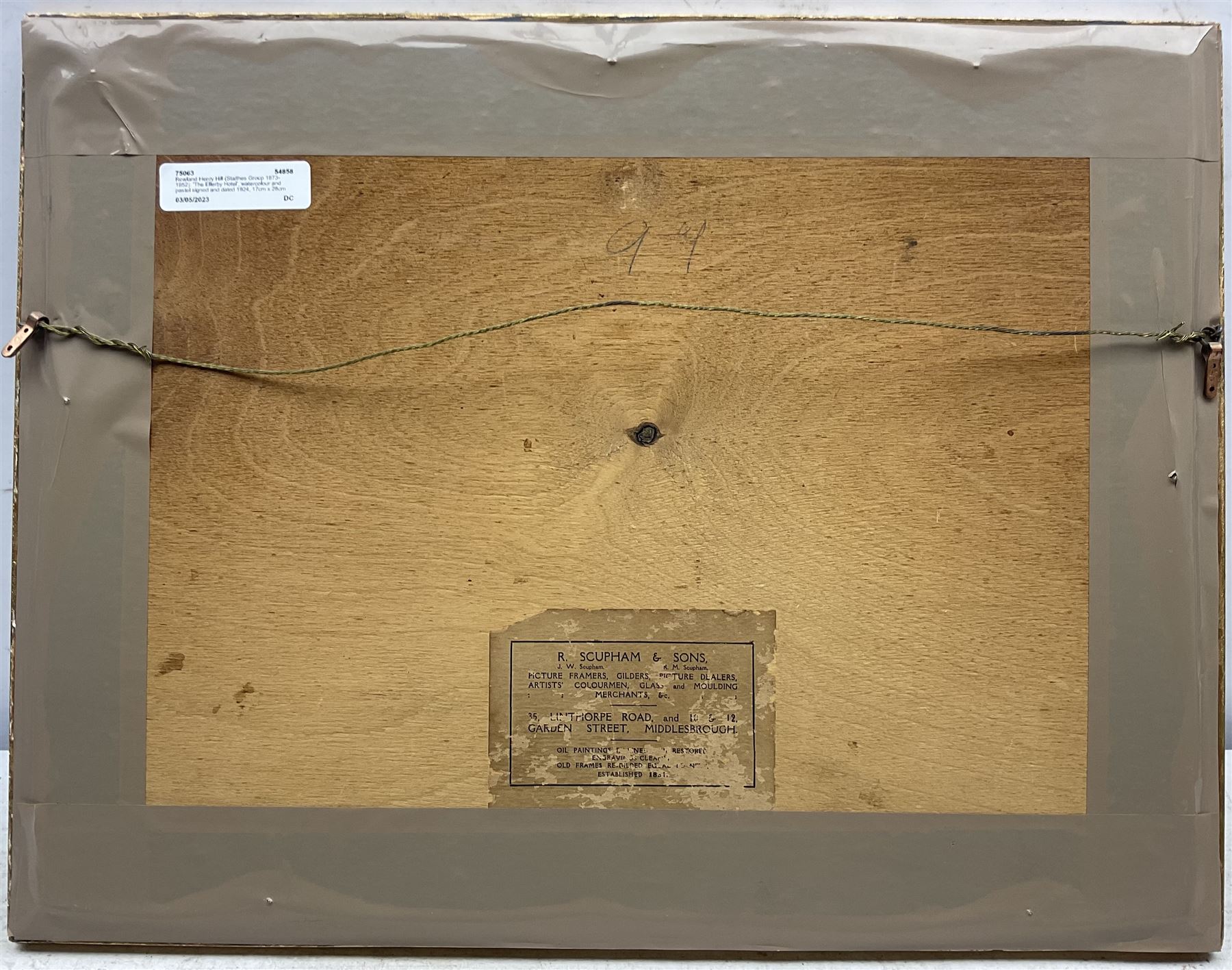 Rowland Henry Hill (Staithes Group 1873-1952): 'The Ellerby Hotel', watercolour and pastel signed and dated 1924, 17cm x 28cm