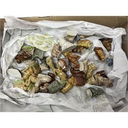 Large collection of Wade Whimsies and other similar animal figures 