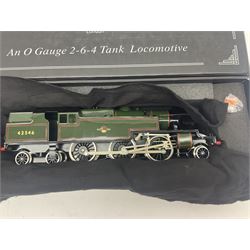 Ace Trains '0' gauge - limited edition E8 Stanier 2-6-4 tank locomotive No.42546 in late BR passenger green with final totem; for two or three rail running; boxed with original packaging and instructions in outer delivery box