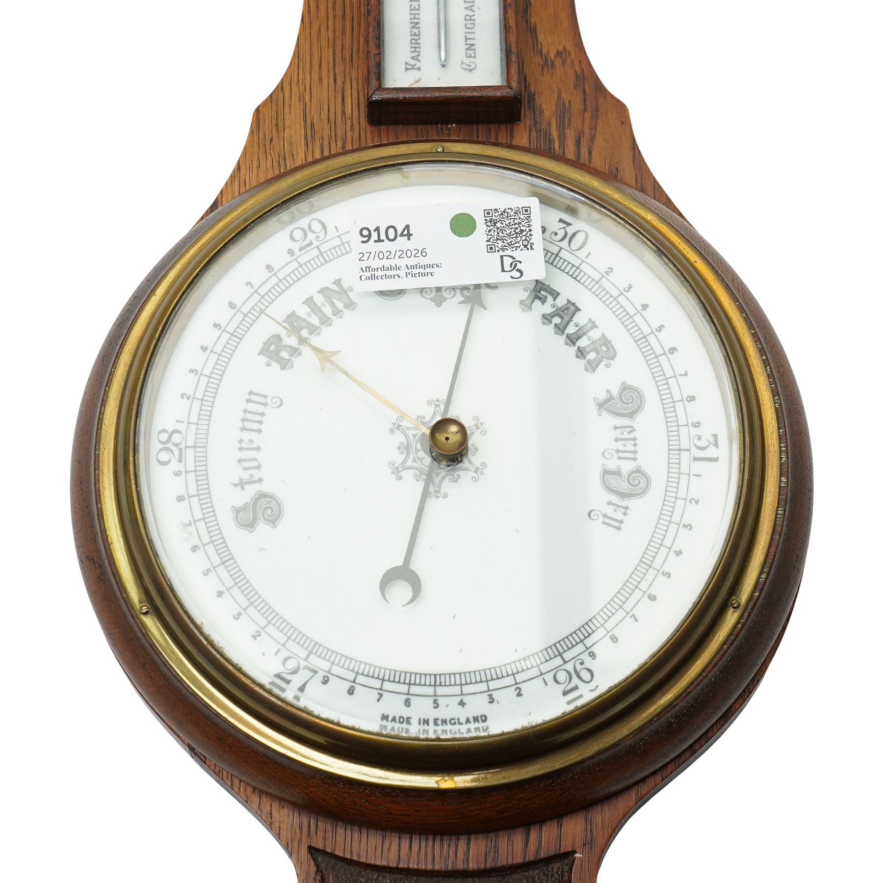 Aneroid barometer, H80cm 