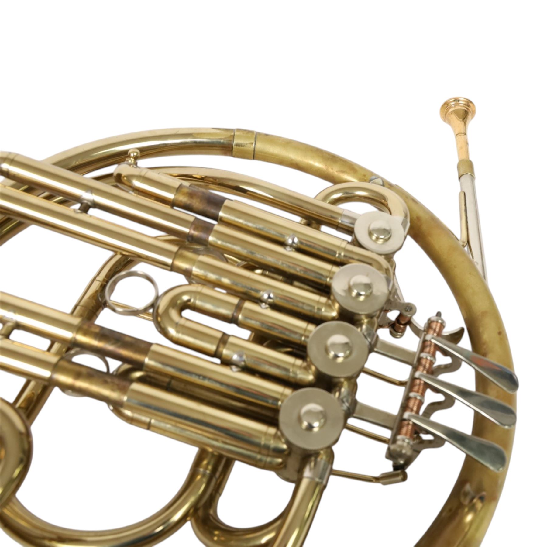 Boosey & Hawke B&H 400 French horn, in fitted hard case with Denis Wick mute