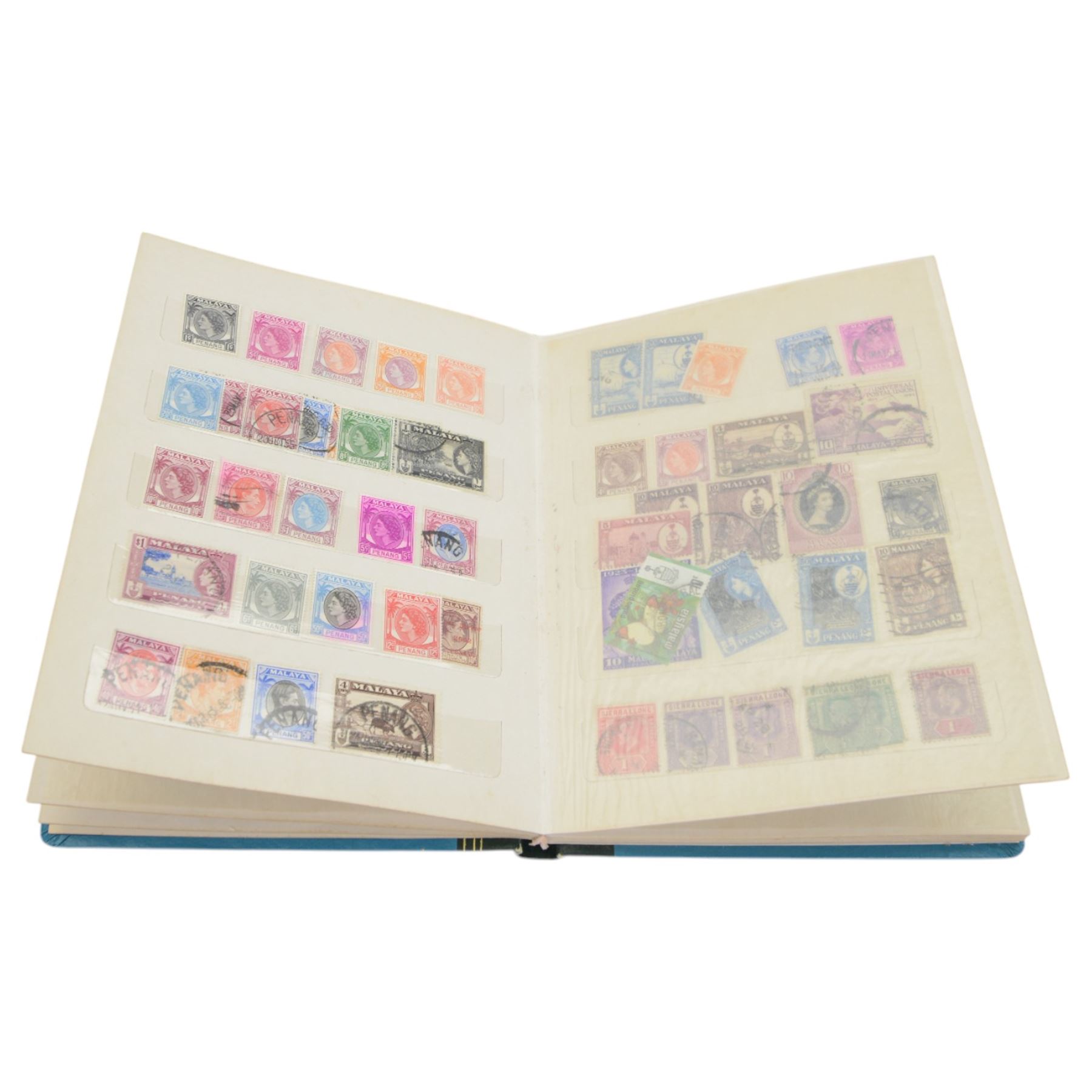 Commonwealth and World stamps, including Aden, Antigua, Australia, British Guyana, Brunei, Bermuda, Ceylon, Christmas Islands, Fiji, Malaya, Malta, Nigeria, St Kitts and Nevis, etc, in various albums and loose, together with two empty stockbooks and various stock cards