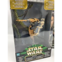 Star Wars - Episode 1 - Sebulba's Podracer, Anakin Skywalker's Podracer, Stap and Battle Droid, Trade Federation Droid Starfighter, Naboo Fighter, Limited Edition Collector's Box of Art Book, Visual Dictionary and three posters and Official Souvenir Annual 2000; all boxed (7)