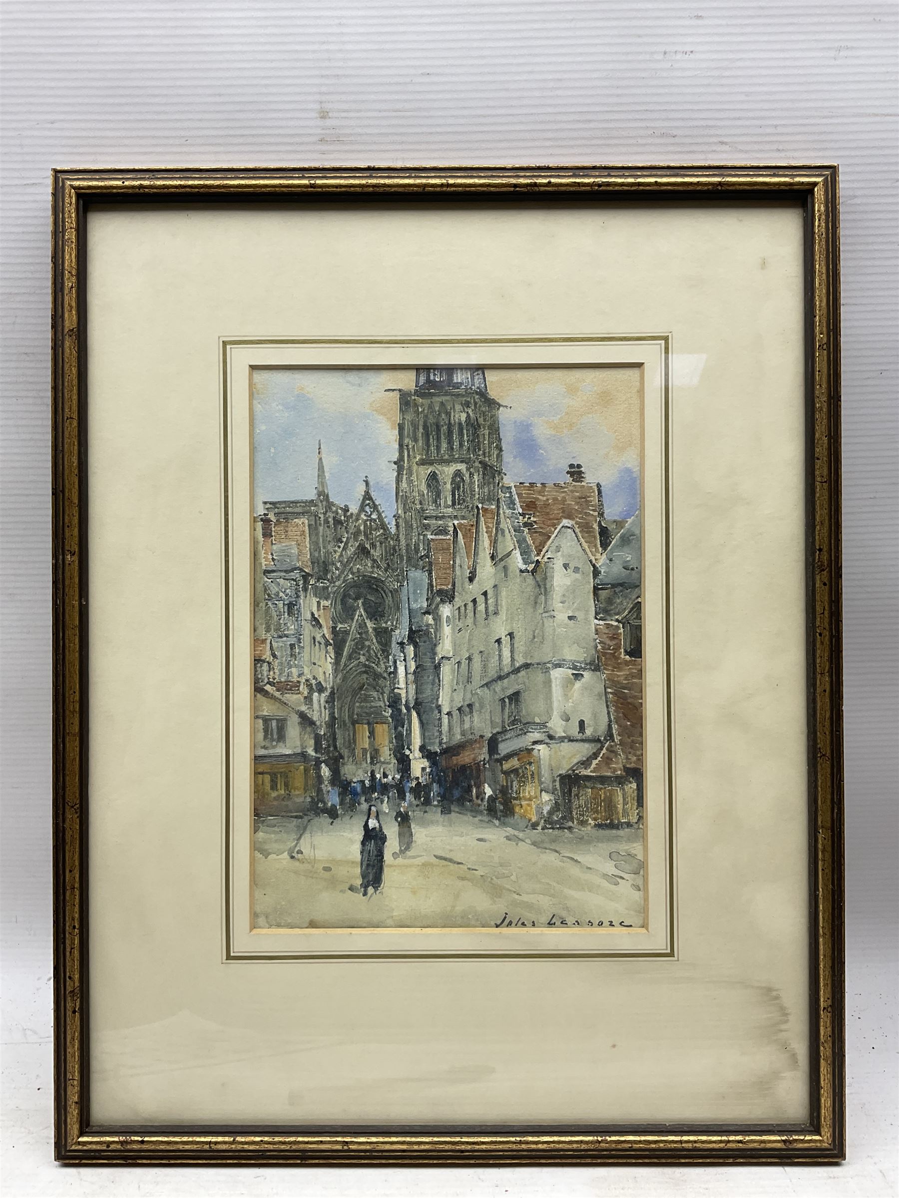 Jules Lessore (French 1849-1932): Honfleur - France, watercolour signed 24cm x 17cm