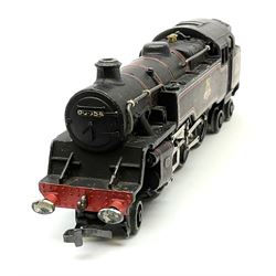 Hornby Dublo - Castle Class 4-6-0 locomotive 'Bristol Castle' No.7013 with tender in plain blue box; Class 4MT Standard 2-6-4 Tank locomotive No.80054 in blue striped box; and another incomplete tank locomotive for  spares or repair in plain cardboard box (3)