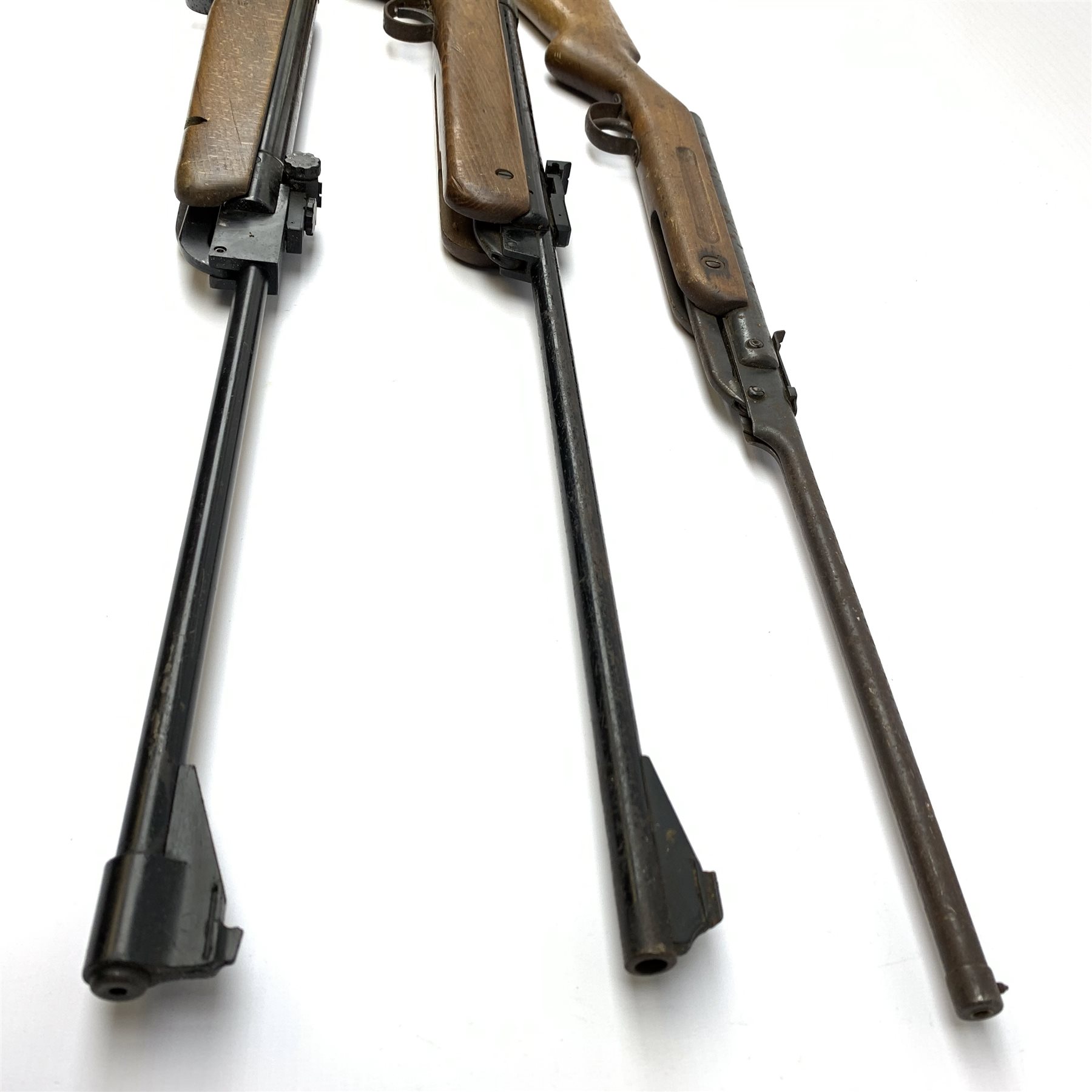 Webley Hawk MK11 .22 air rifle with break barrel action L105cm overall; BSA  .22 air rifle with break barrel action; and Diana .177 smooth bore air rifle (3)