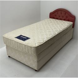 Dunlopillo 3' divan bed with spring base and head board 