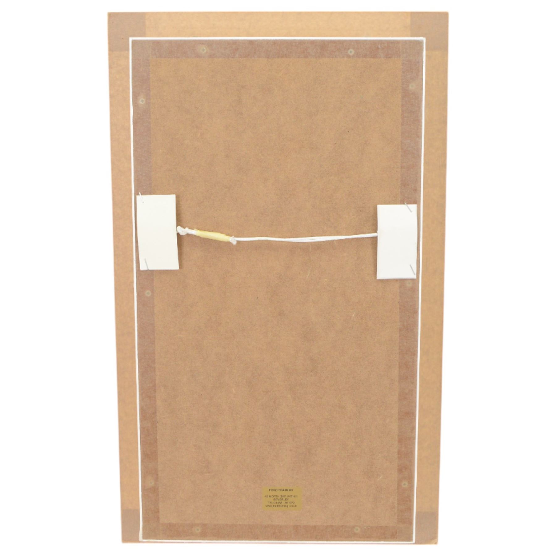 Paul Cummins (b 1977) ceramic poppy, framed from the poppy art installation 'Blood Swept Lands and Seas of Red' at the tower of London with certification of authenticity, frame H54cm