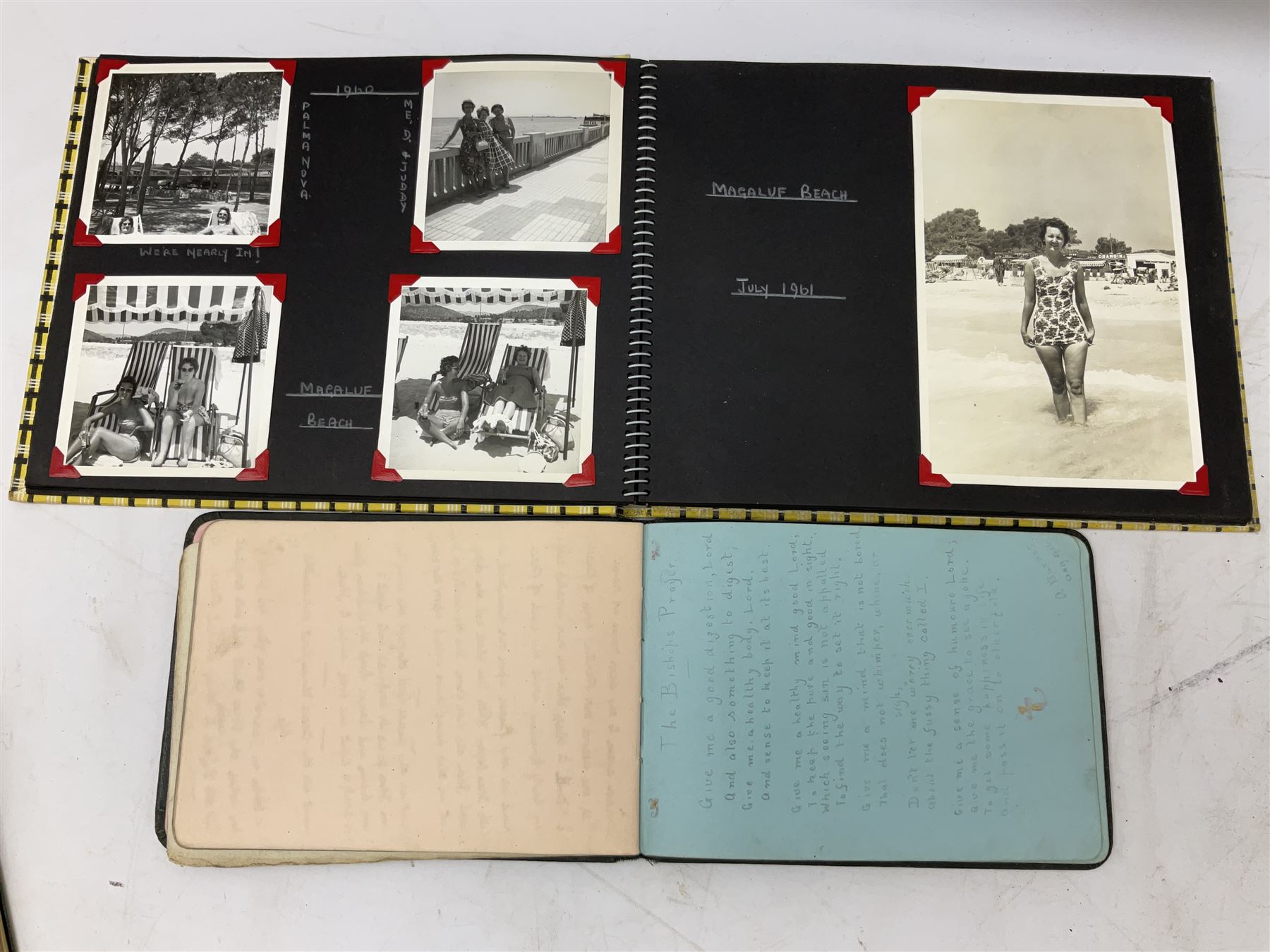Quantity of ephemera to include Victorian and later postcards and greeting cards, photograph albums, autograph books including illustrations, crew list from Henrietta (Whitby ship), old lime quarry bill, etc
