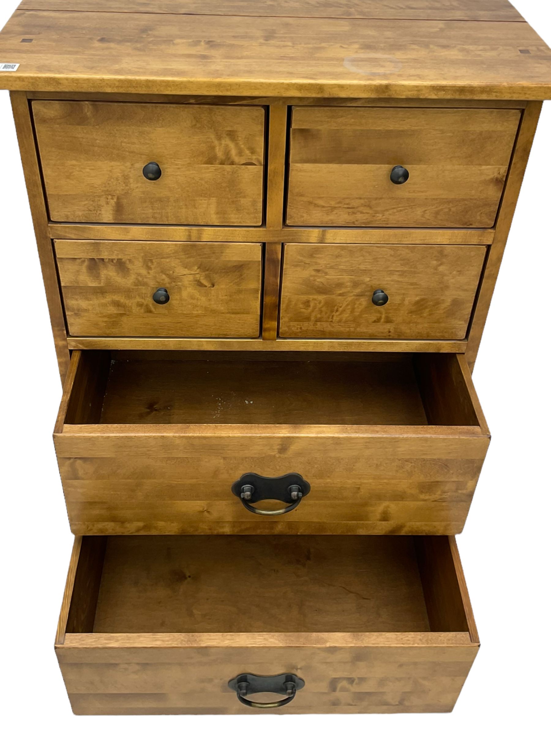 Laura Ashely Home - 'Garrett' pedestal chest, fitted with four small and four large drawers