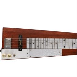 Early 1960s lap steel electric guitar with mahogany body and Plato pick-up, L81.5cm