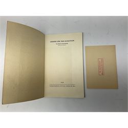 Set of six 1938 German booklets by Terramare Publications comprising No.1 Adolf Hitler by Philip Bouhler, No.2 German Political Profiles by Hans Heinz Sadila-Mantau, No.3 Versailles in Liquidation by Friedrich Grimm, No.4 German Law and Legislation by Erich Schinnerer, No.5 German Labour Service by Fritz Edel and No.6 Social Welfare in Germany by Werner Reher; some illustrated; all with English text (6)