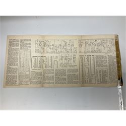 Mid 20th century Bush walnut TV 53 cased television receiver, together with a wood cased radio