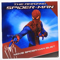 Three Diamond Select Toys The Amazing Spider-Man busts, comprising Movie Lizard, Movie Spider-Man and Movie Vigilante Spider-Man, all boxed