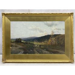 Paul R Koehler (American 1866-1909): 'When the Sun is Low', pastel, signed and titled verso (within the frame) 39cm x 64cm