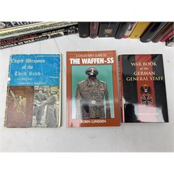Twenty-six books of WW2 German interest with particular emphasis on the 'SS', including Charles Sydnor: Soldiers of Destruction; G.S. Graber: History of the 'SS'; Bruce Quarrie: Hitler's Samurai; David Cesarini: Eichmann - His Life and Crimes; collector's reference books etc (26)