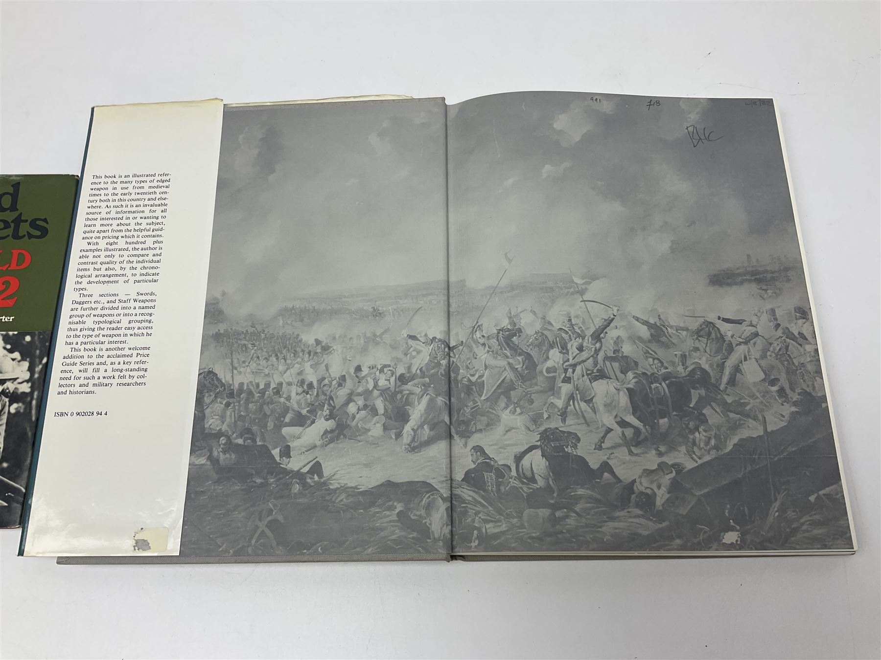 Five reference books on swords and bayonets comprising Skennerton & Richardson: British & Commonwealth Bayonets; Paul Keisling: Bayonets of the World; Leslie Southwick: The Price Guide to Antique Edged Weapons; J. Anthony Carter: Allied Bayonets of World War Two; and Les Armes Blanche (5)