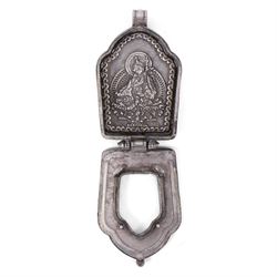 Pair of Tibetan prayer boxes, H5cm