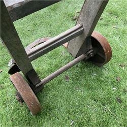 Vintage Slingsby Bradford & London cast iron and wood sack barrow  - THIS LOT IS TO BE COLLECTED BY APPOINTMENT FROM DUGGLEBY STORAGE, GREAT HILL, EASTFIELD, SCARBOROUGH, YO11 3TX