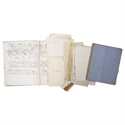 The Mather Family Archive - An extensive collection dating from 1690 to the 19th century of family indentures including Wills, Leases, Conveyances, Abstracts of Title etc .together with two 19th century photograph albums, ambrotypes, autograph and scrap books, ledgers etc and wall shields with the Mather crest, family tree etc.
The Mather family of Lancashire has a lineage of considerable historic interest on both sides of the Atlantic.  The family trace back to Richard Mather (1596-1669) a prominent Puritan minister who emigrated to New England in 1635. His descendants in America include his son, Increase Mather (1639-1732), president of Harvard College and his grandson Cotton Mather (1663-1728) who was an influential theologian and writer of early American history