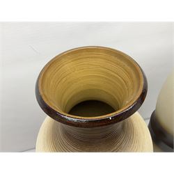 Ditmar Urbach Nora vase, together with another similar vase, Nora vase H64cm